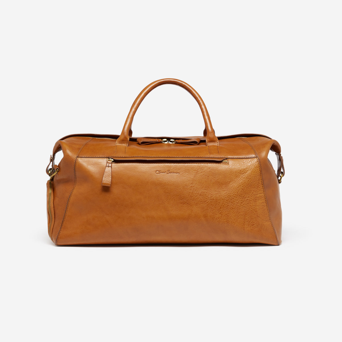 Kella Tan | Calf Leather Holdall | Men's Bags & Cases | Oliver Sweeney
