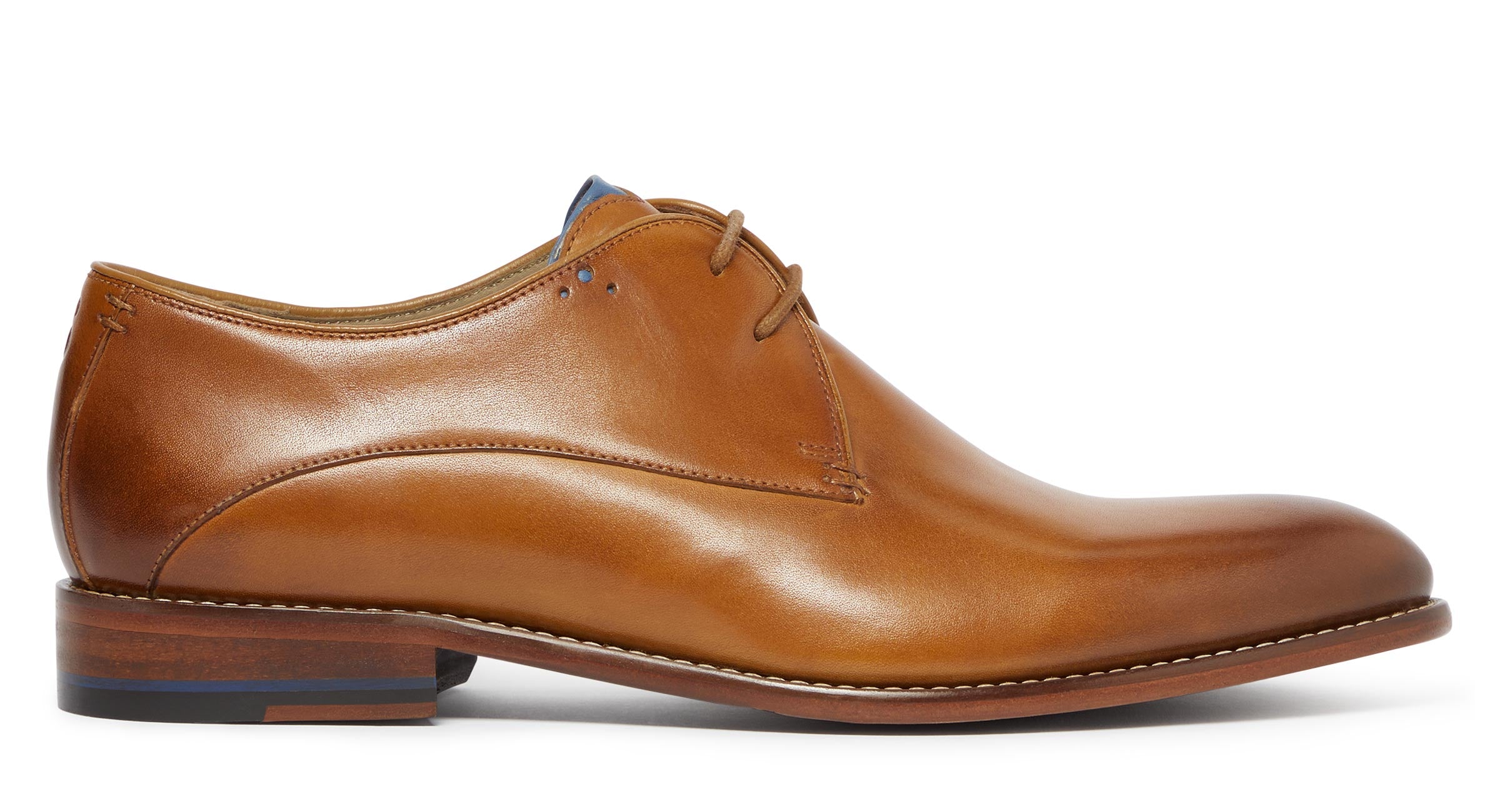 Knole Light Tan Men's Leather Derby Shoes| Oliver Sweeney