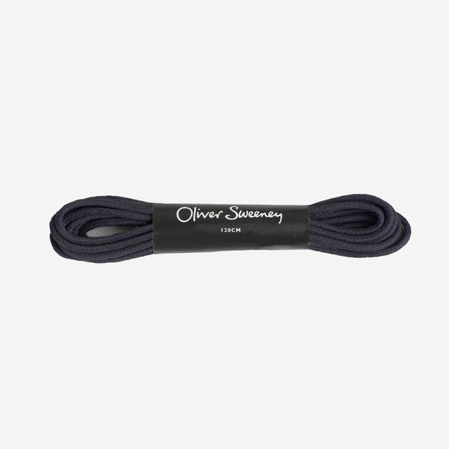 Long Round Navy Laces