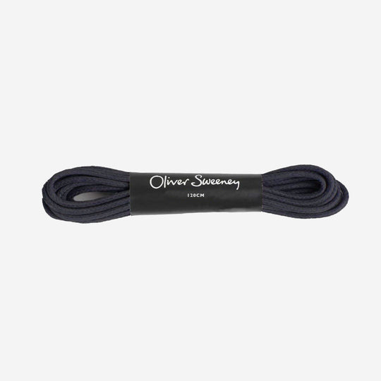 Long Round Navy Laces