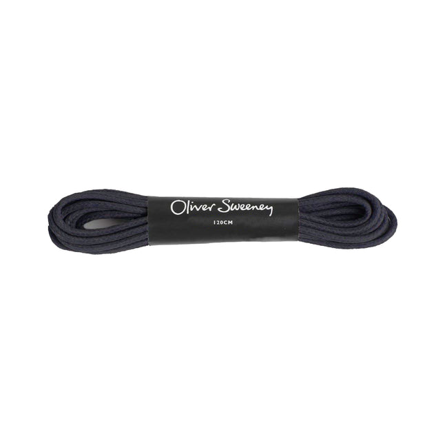 Long Round Navy Laces