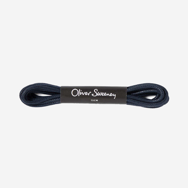 Short Round Navy Laces