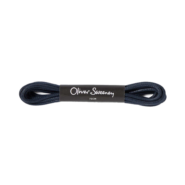 Short Round Navy Laces