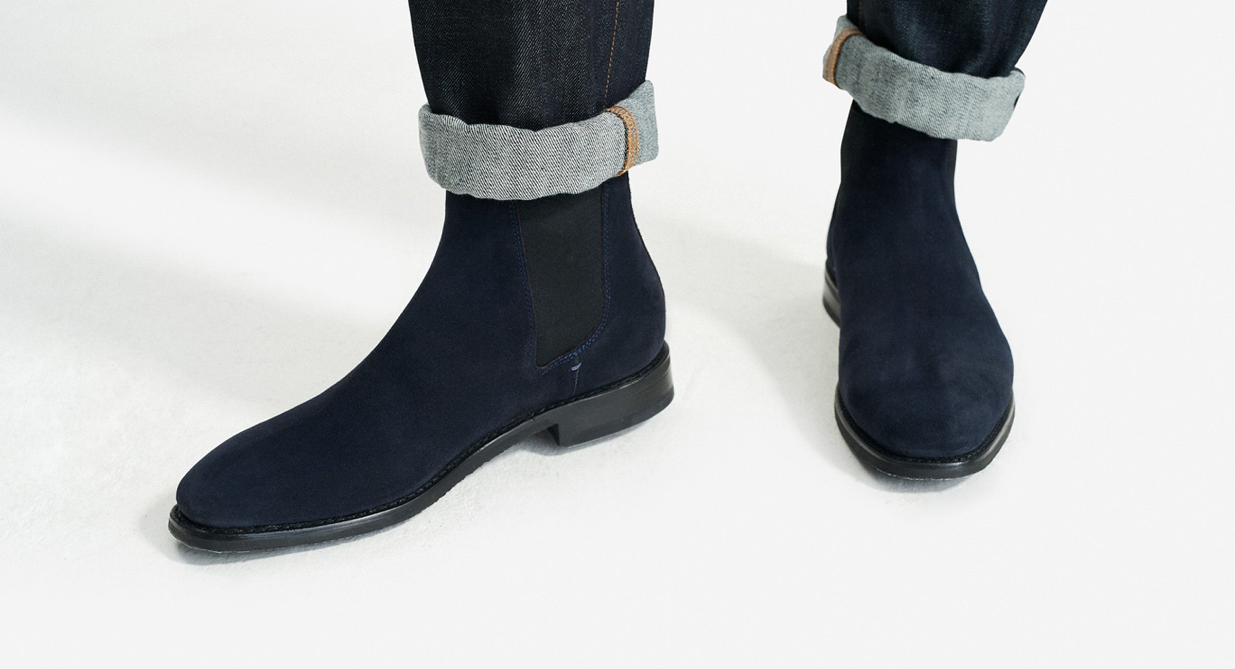 Navy Boots | Chelsea Boots | Boots | Oliver Sweeney