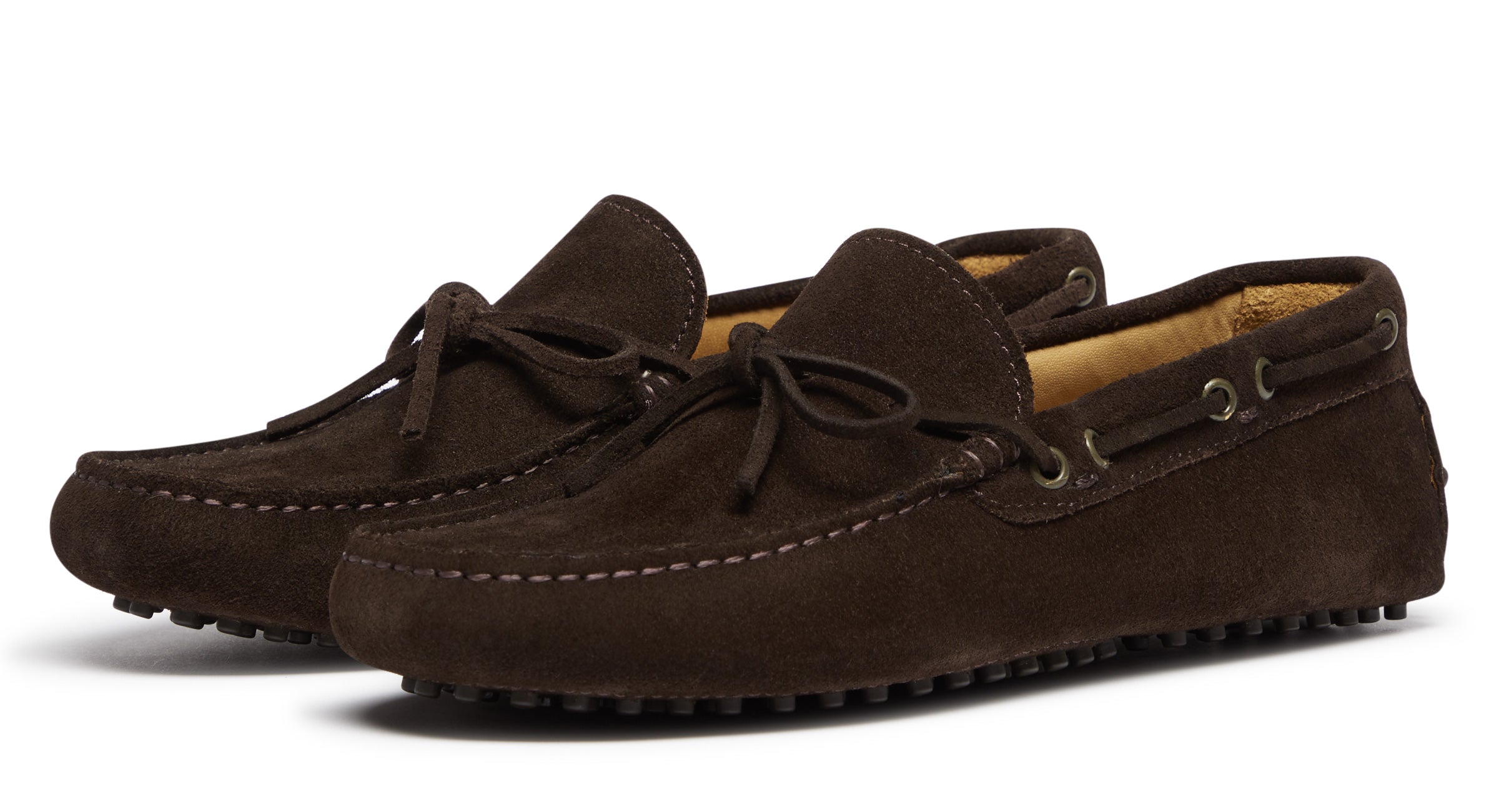 Lastres Chocolate Suede Driving Shoe Men's Shoes Oliver Sweeney