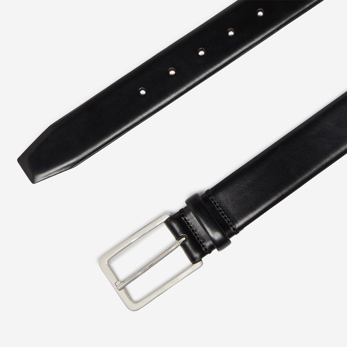 Lumini Black | Calf Leather Belt | Men's Belts | Oliver Sweeney