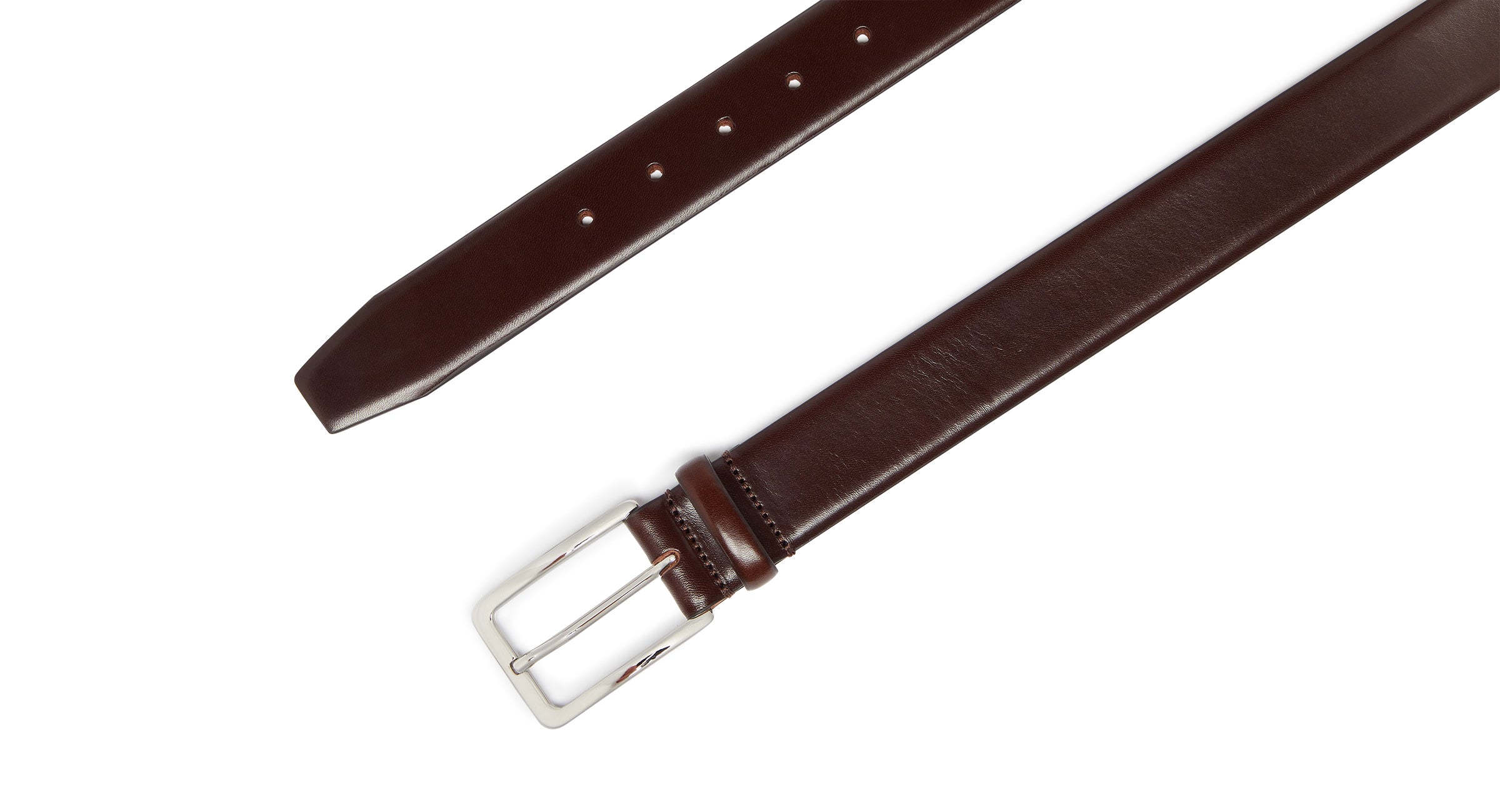 Lumini Brown | Calf Leather Belt | Men's Belts | Oliver Sweeney