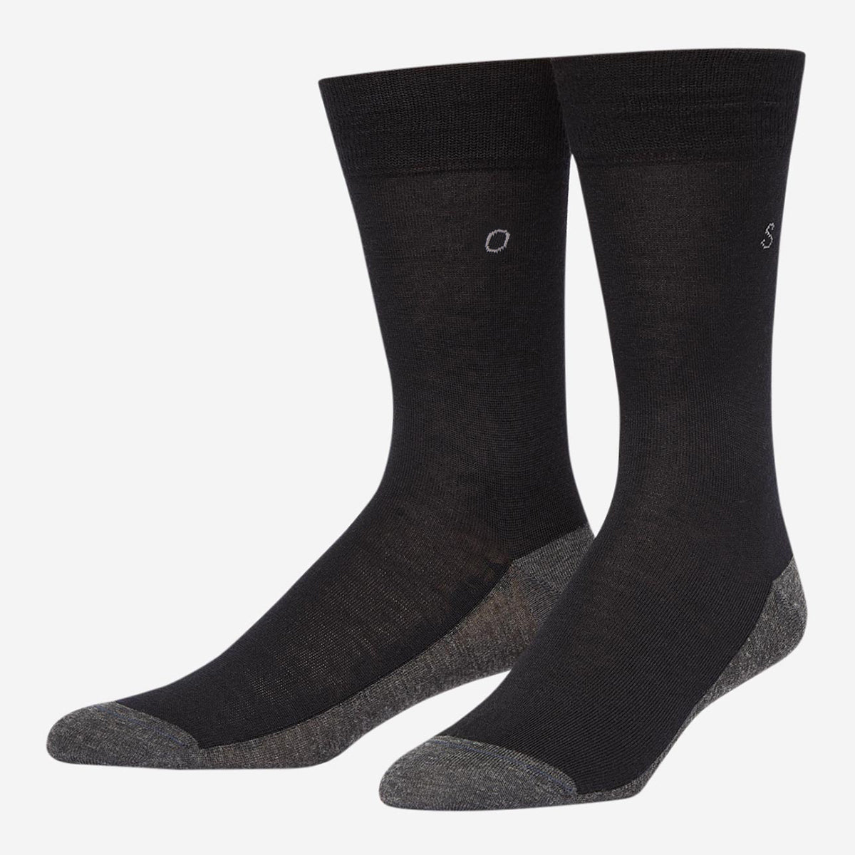Mission Black Wool Socks Men's Socks Oliver Sweeney