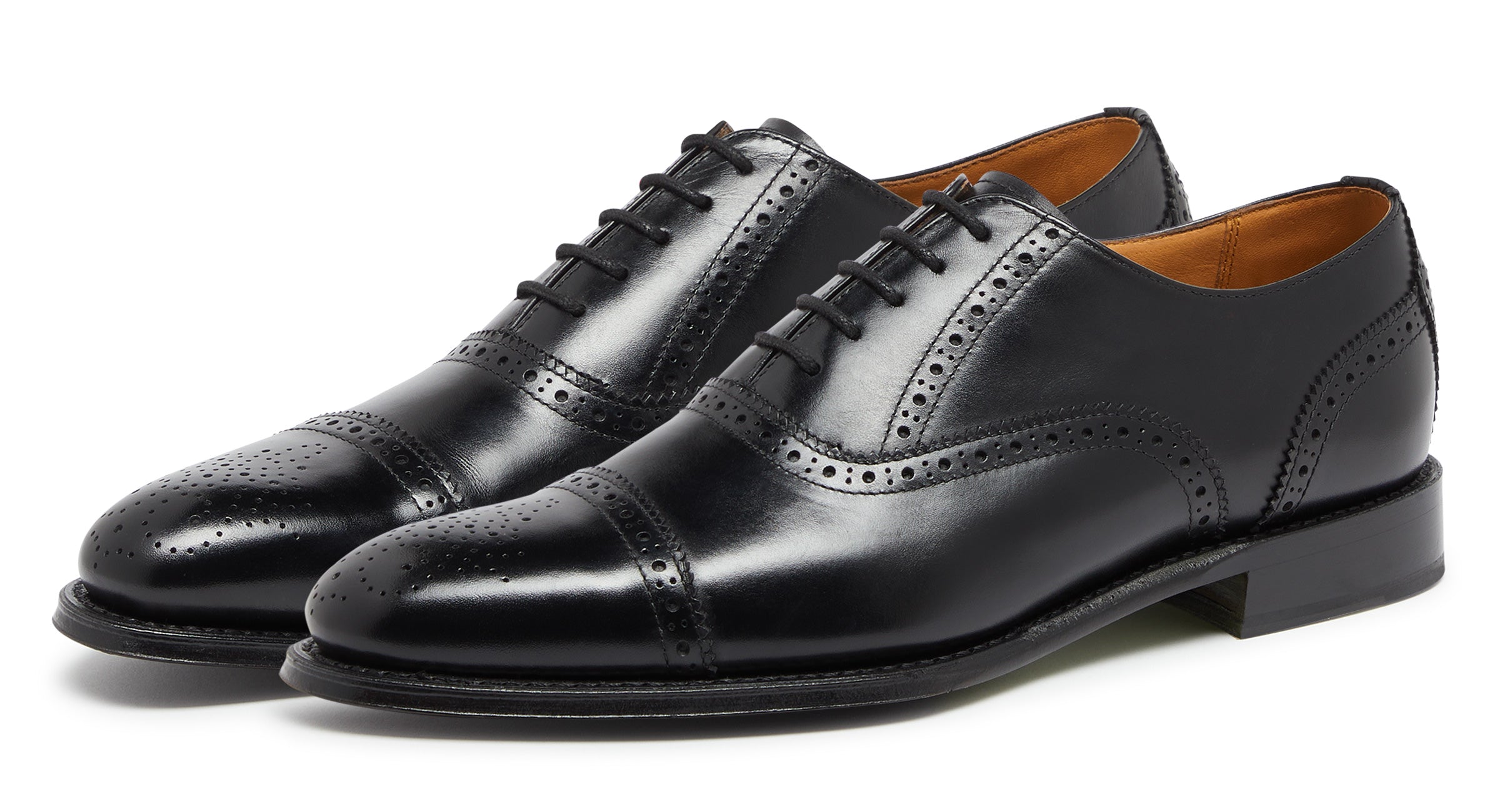 Moycullen Black | Calf Leather Brogue | Men's Shoes | Oliver Sweeney