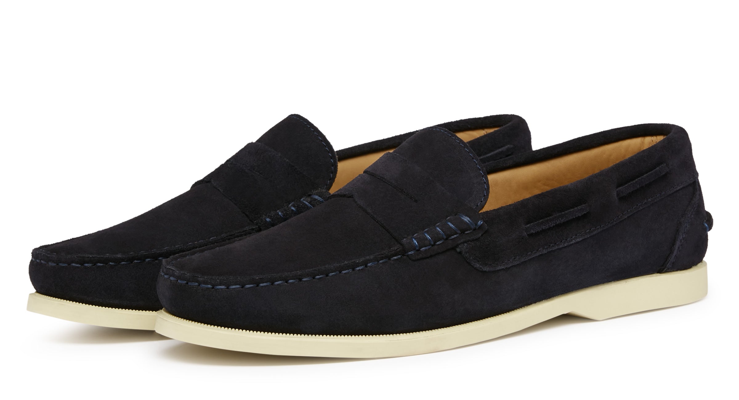 Menorca Navy | Suede Moccasin Loafers | Men's Shoes | Oliver Sweeney
