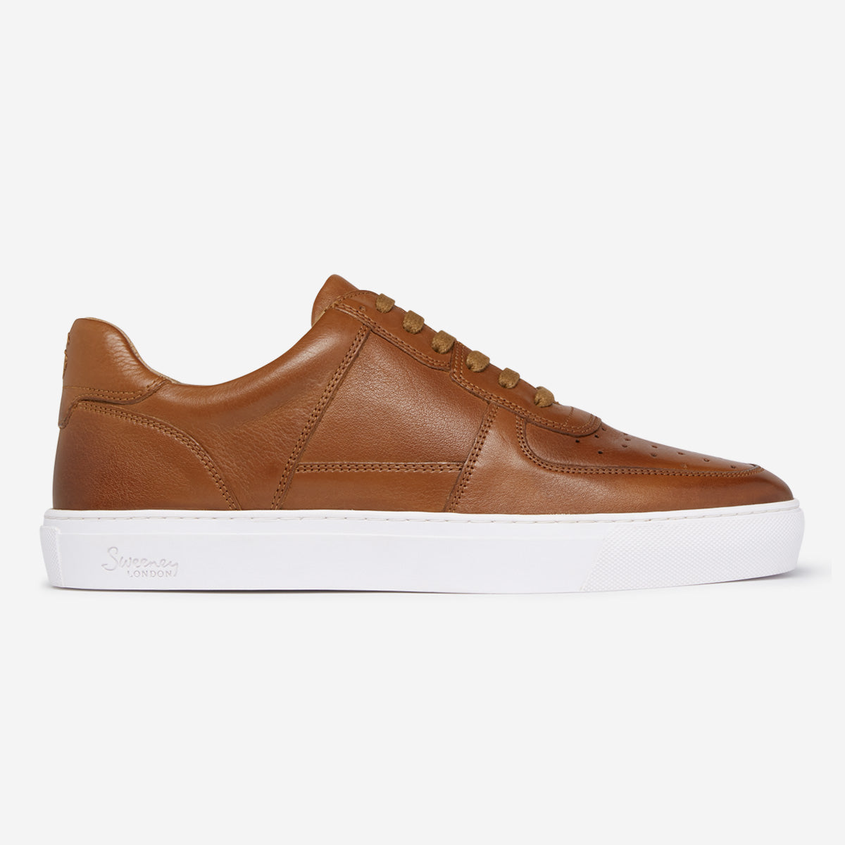 Mersea Tan | Calf Leather Trainers | Oliver Sweeney