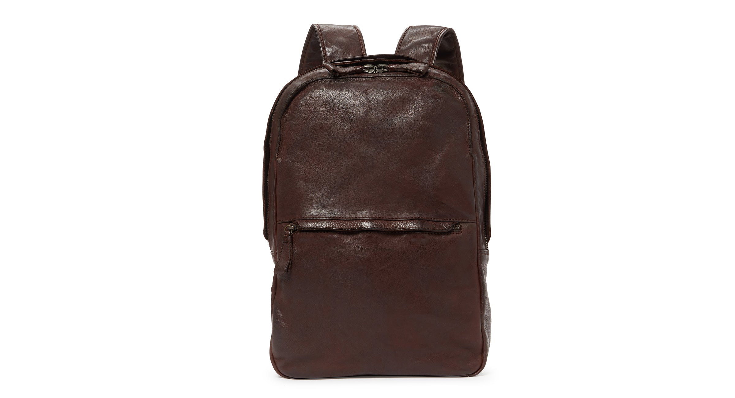 Ramsey Dark Brown Leather Backpack Men's Bags Oliver Sweeney