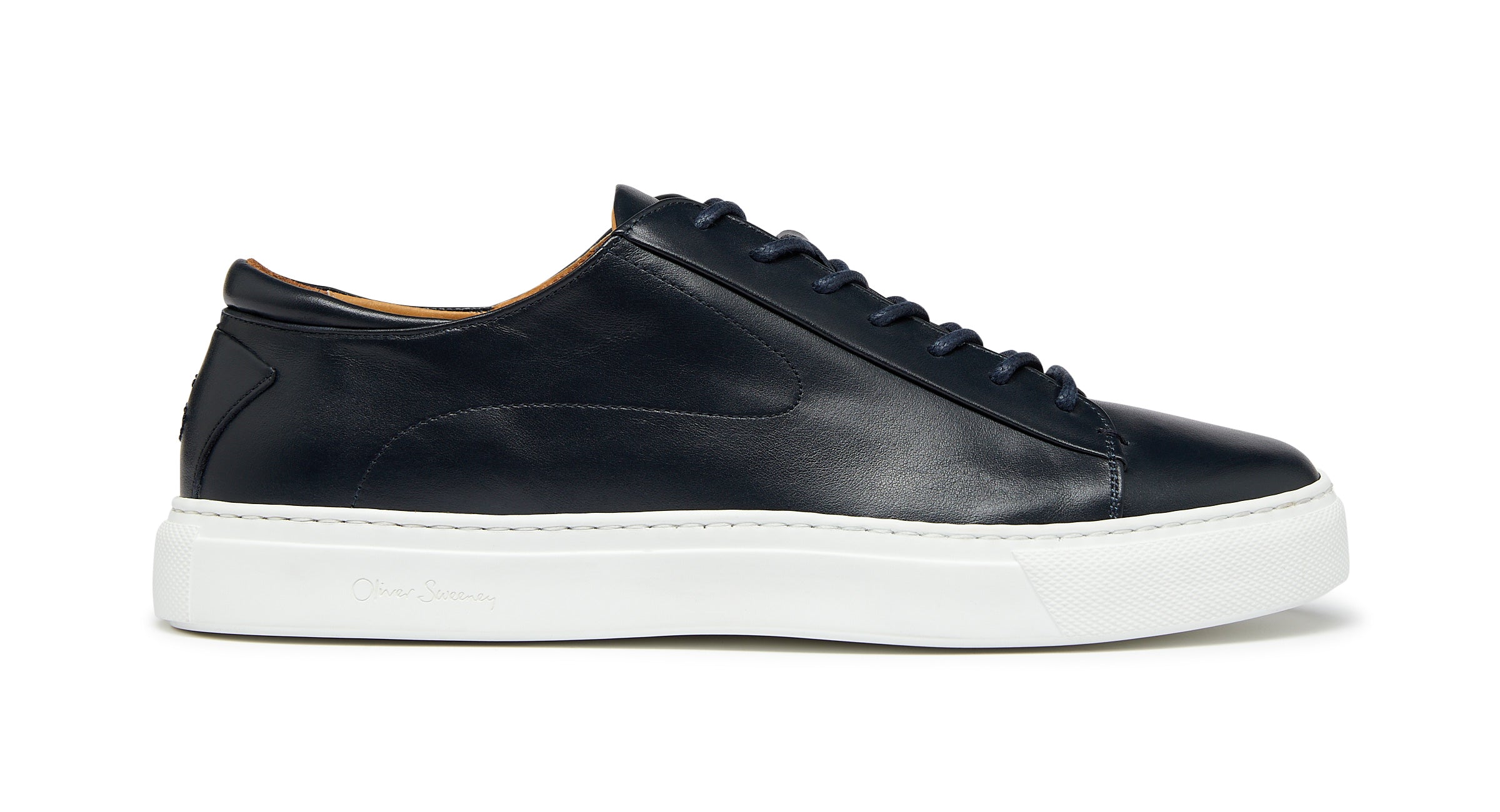 Navy trainers hotsell white sole