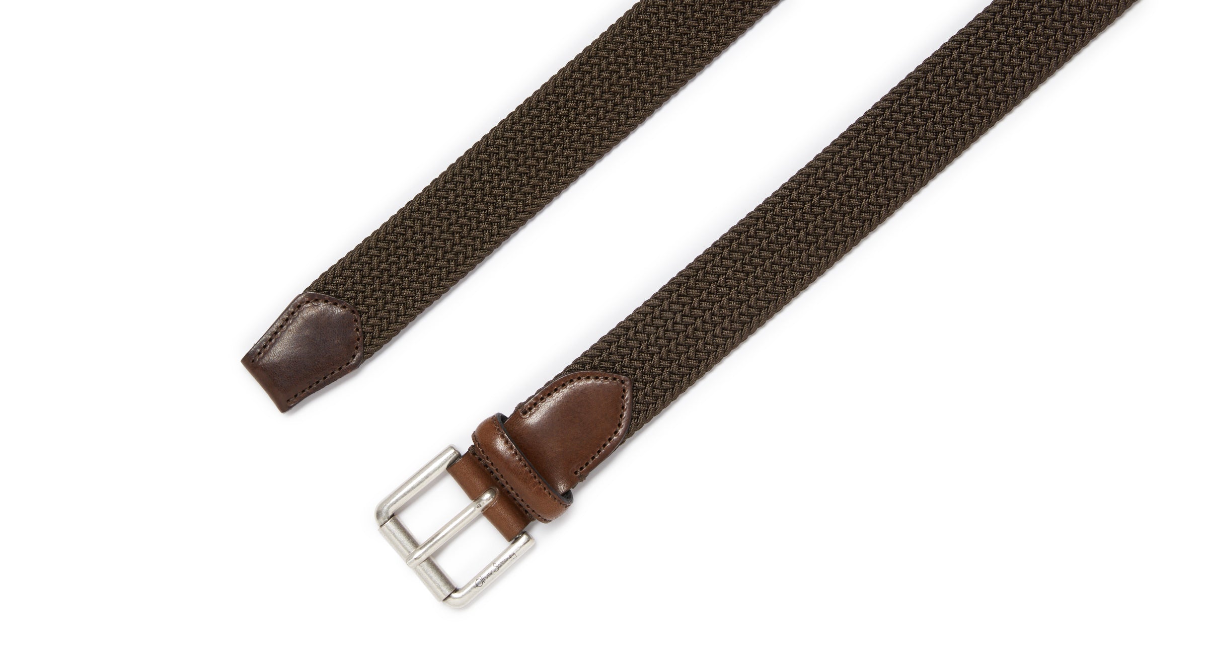 Sorico Brown | Woven Belt | Men's Belts | Oliver Sweeney