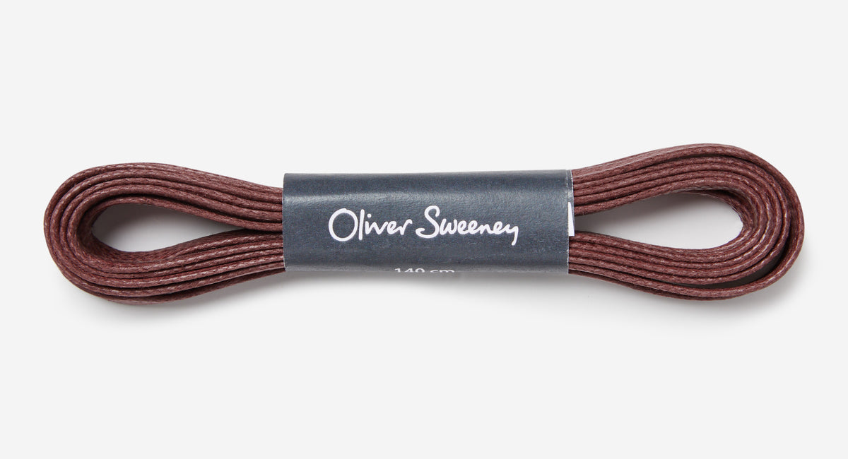 Extra Long Flat Burgundy Laces | Oliver Sweeney
