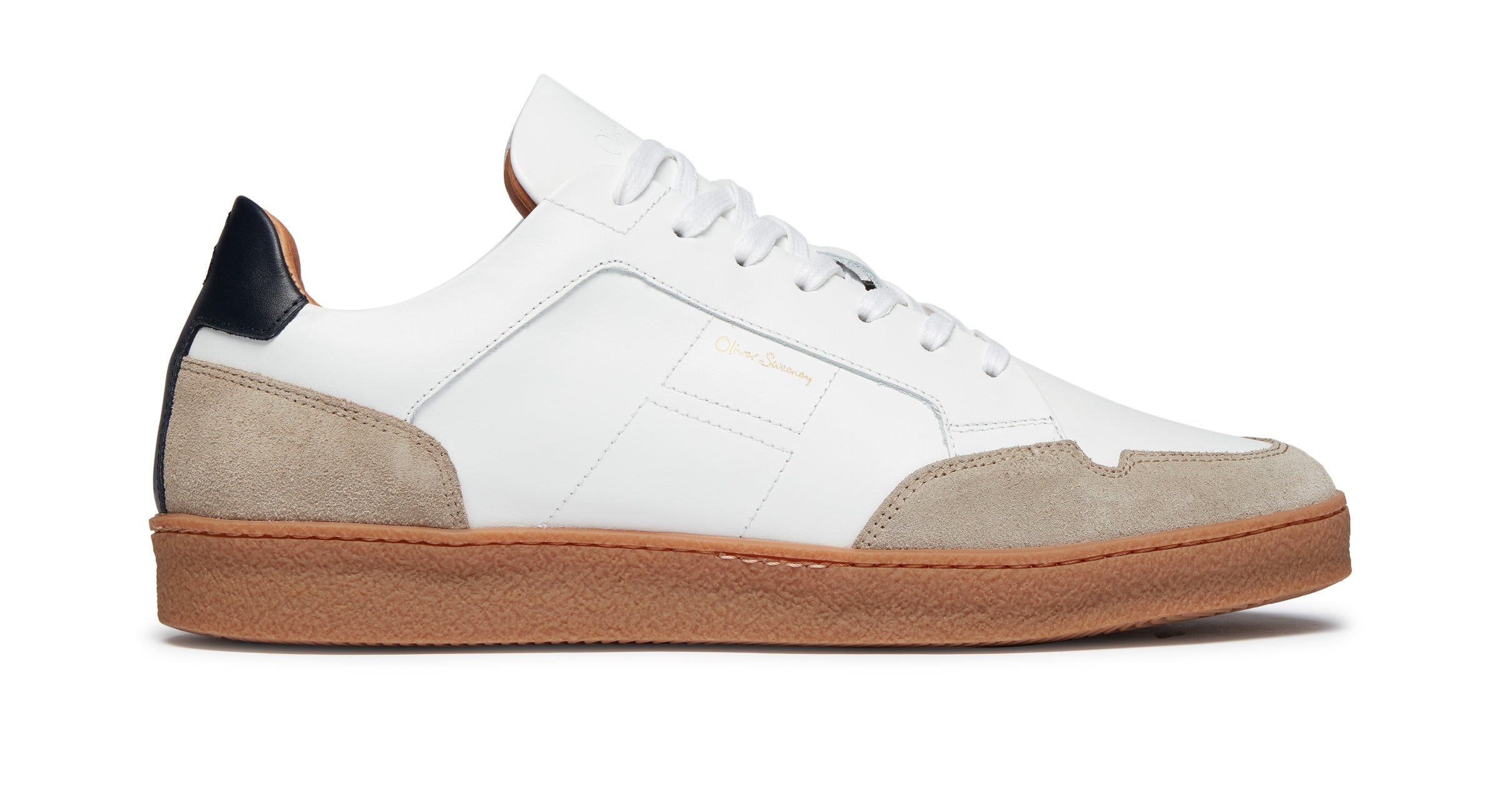 Terceira White Leather Trainers | Oliver Sweeney