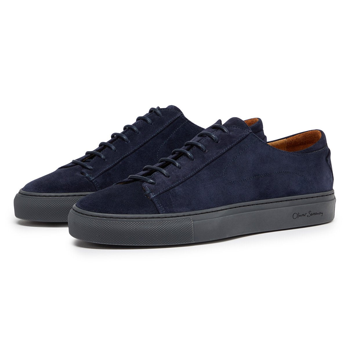 Osimo Navy Suede Trainers | Oliver Sweeney