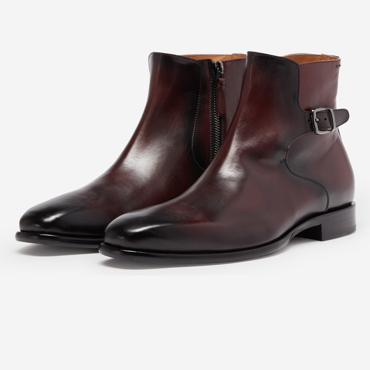 Mens burgundy boots uk shop