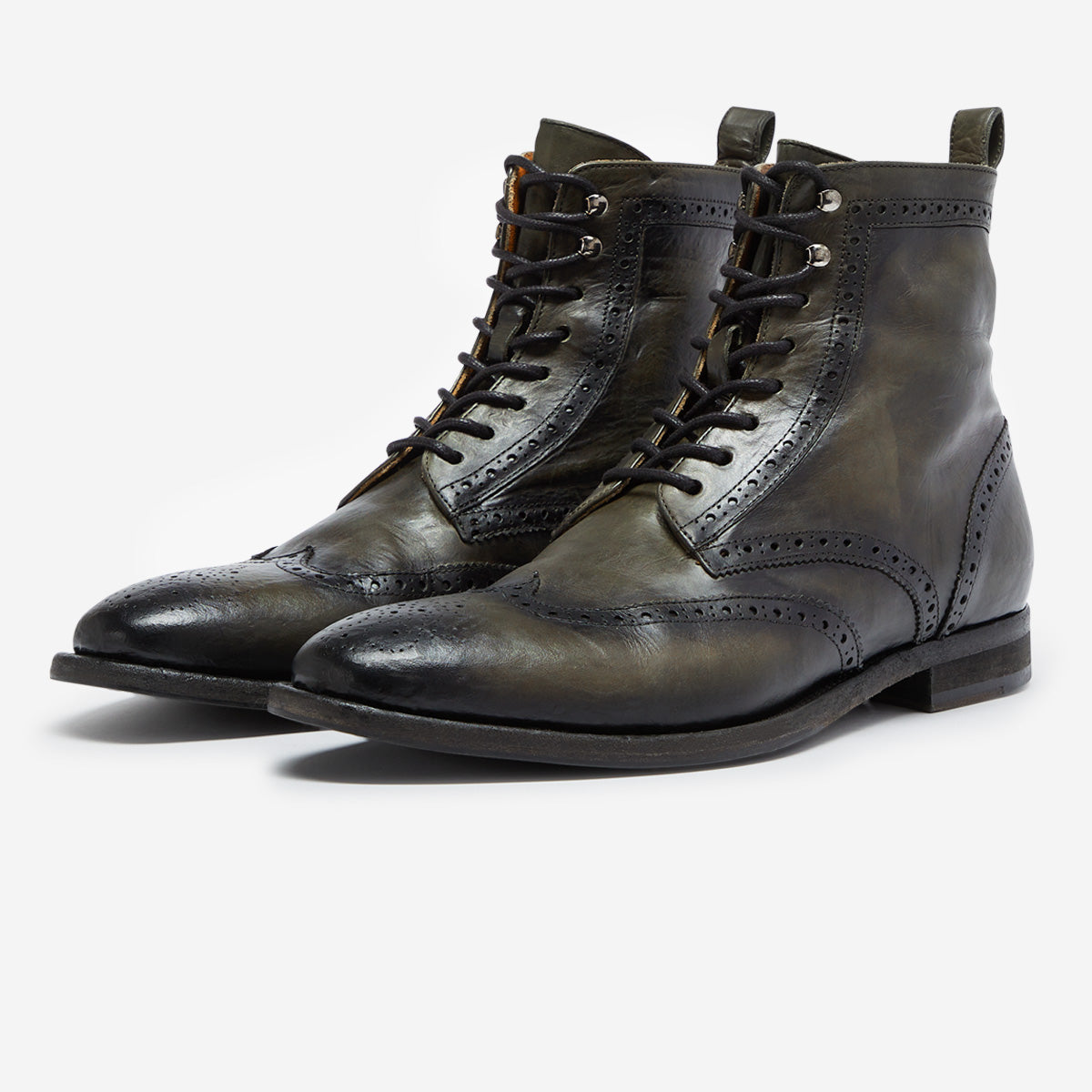 Simpson tan brogue boot on sale